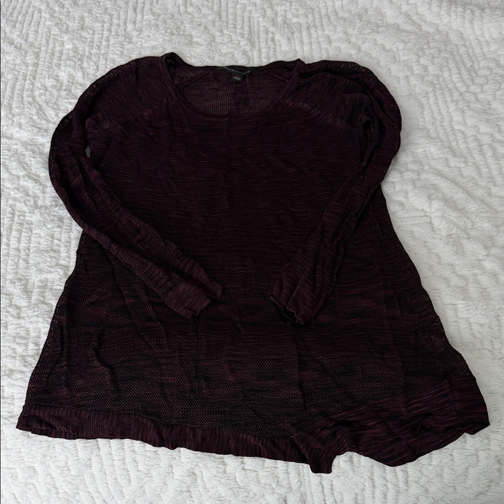 Rock & Republic Deep Burgundy Long Sleeve Top
